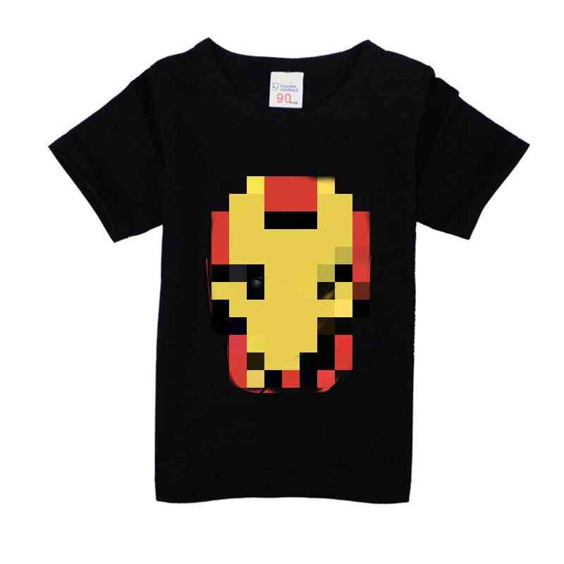 Koszulka dziecięca dla chłopców, kreskówkowy mściciel, nadruk superbohatera, zestaw letnich ubrań-2