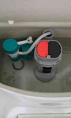 комплект за ремонт на тоалетна вода, бутон двоен клапан - подходящ за едно парче