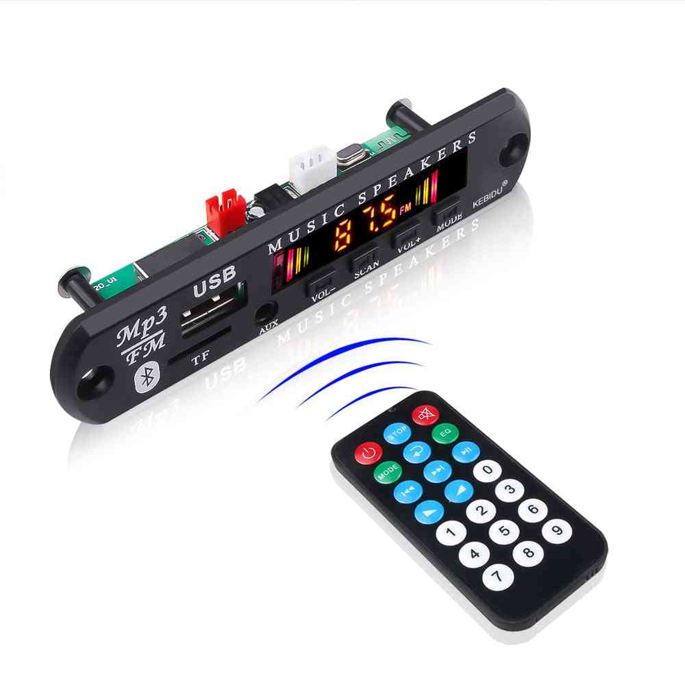 5v 12v-bluetooth5.0 Mp3 Decoder Board With Remote Control