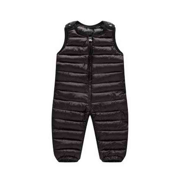 Børns bukser til piger leggings- Bomuld varme vinterbukser drenge bukser- vandtæt børnebukser, outwear baby overalls - rød / 12m
