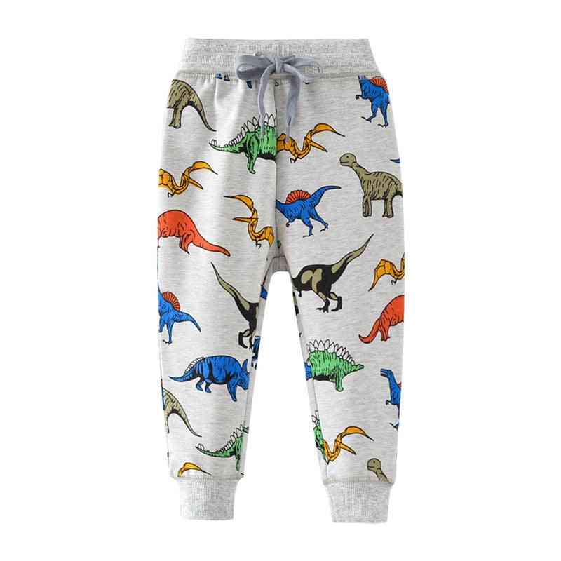 Skákanie metrov zvieratá nohavice nohavice- detské dinosaury tepláky oblečenie