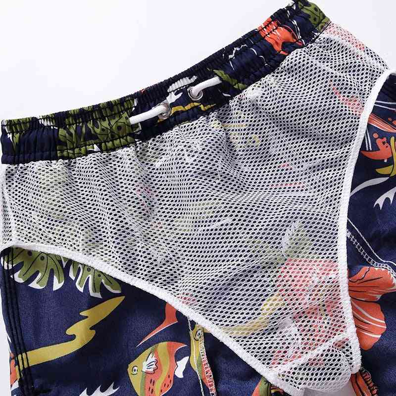 Tištěné, rychle suché letní plavecké šortky pro děti