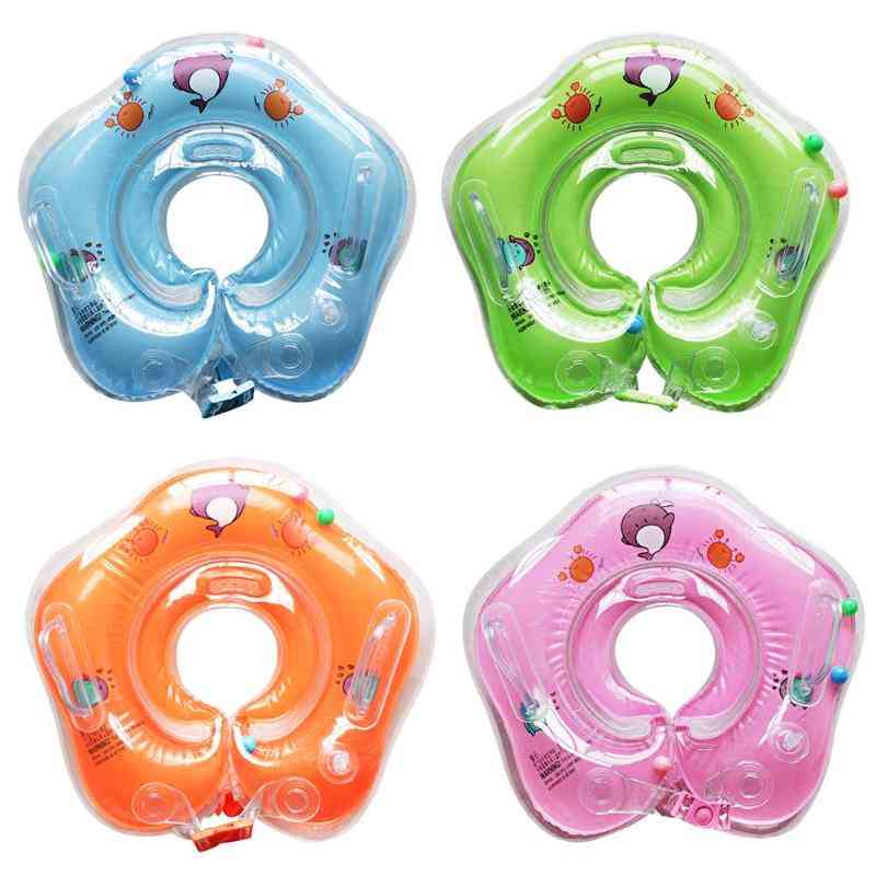 Newborn Neck Safety Swimming Ring, Inflatable Cushions Floating Pool