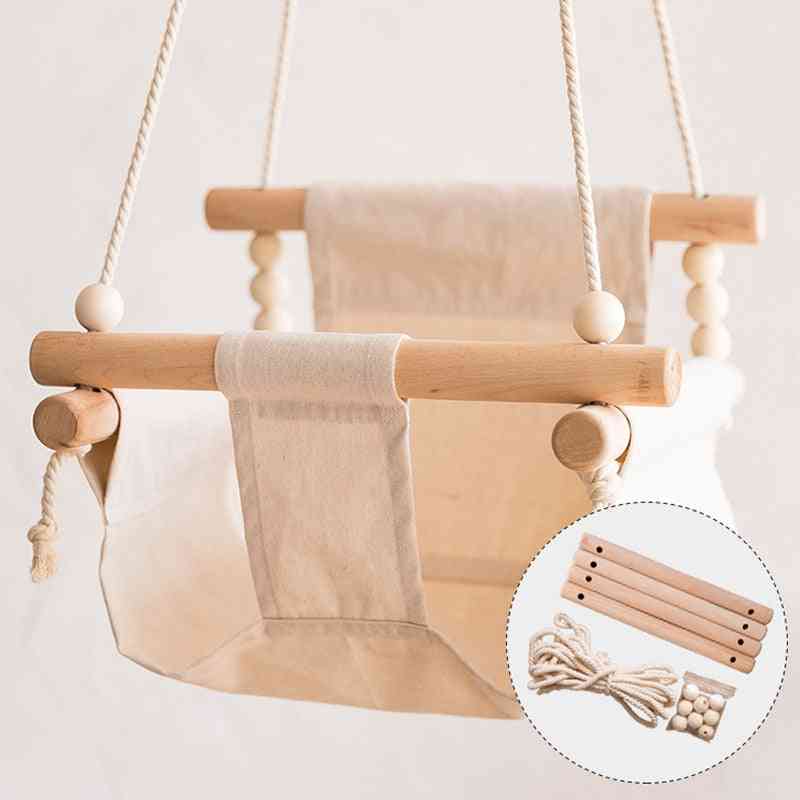Baby Safety Swing Chair, Hanging Rocking Canvas Seat