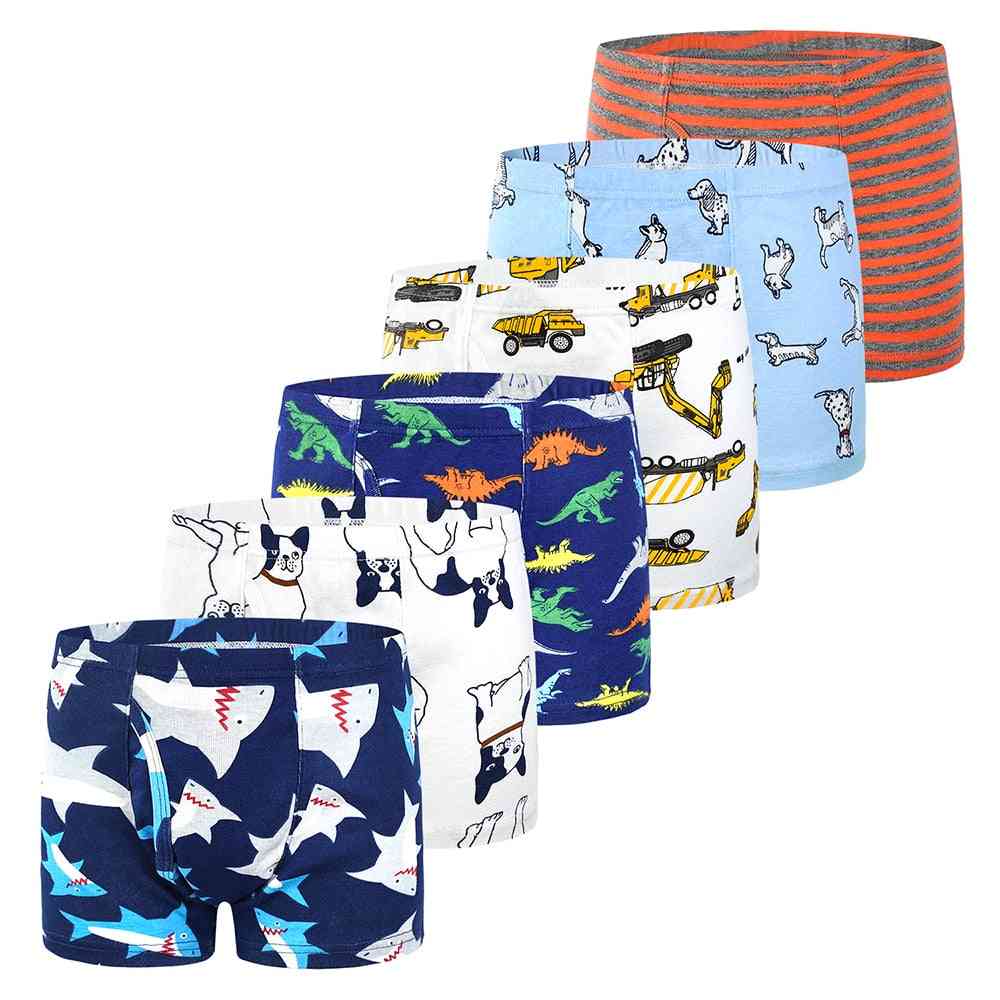 6pcs/lot Underwear-boxer Panties For Kids