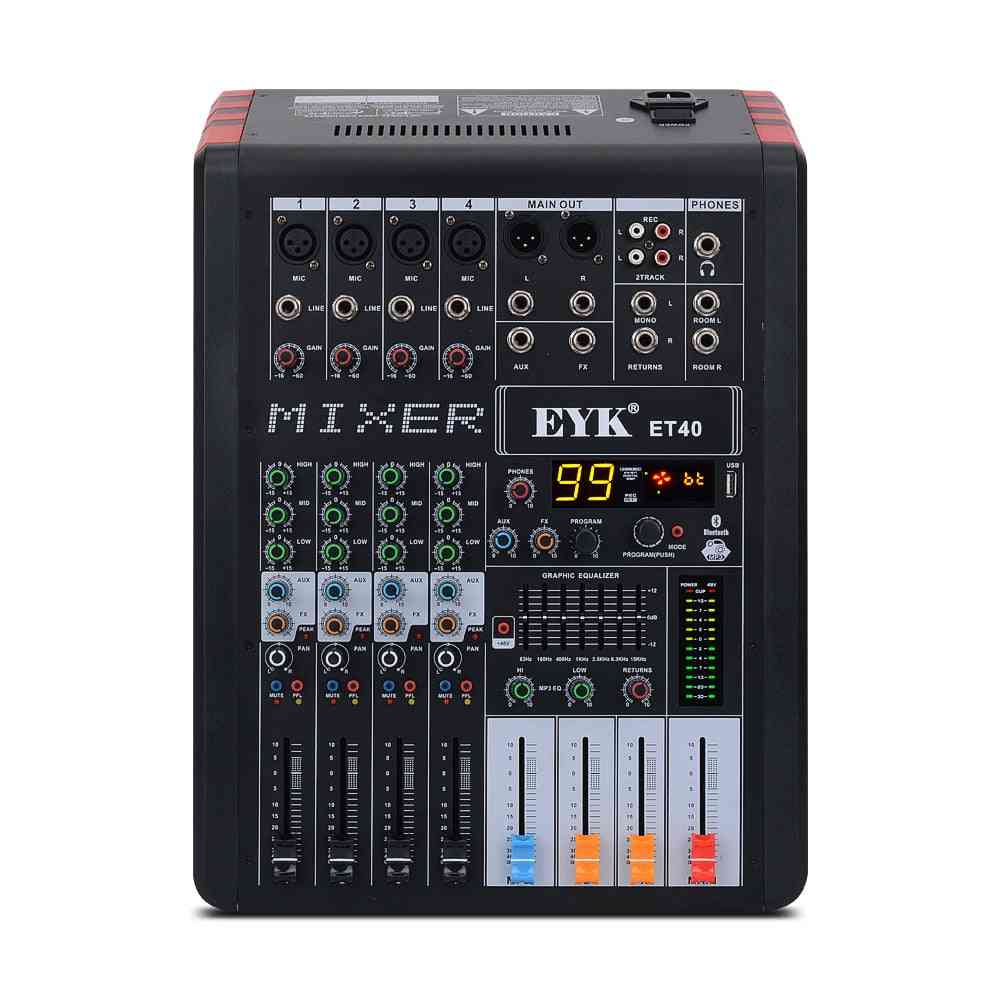 Usb Bluebooth Recording Mixing Console With Aux Fx Output