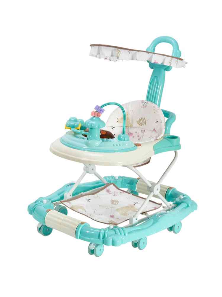 Baby Walker Multi Function Anti-rollover Hand Push And, Anti-o-legs Shake Horse Can Sit On The Line
