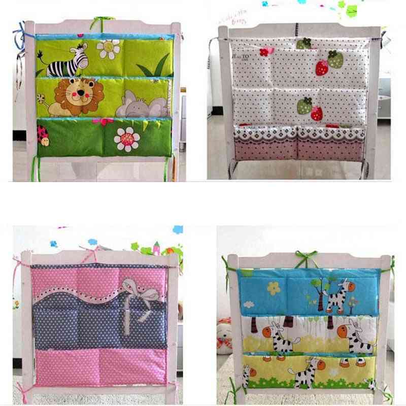 Nursery Hanging Storage Bag For Baby Bed Crib Organizer