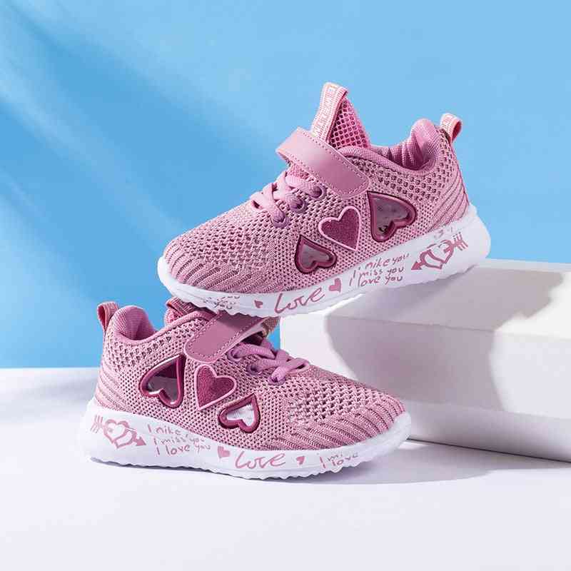 детски мрежести ежедневни обувки момичешки маратонки, детски летни спортни обувни обувки за момиче