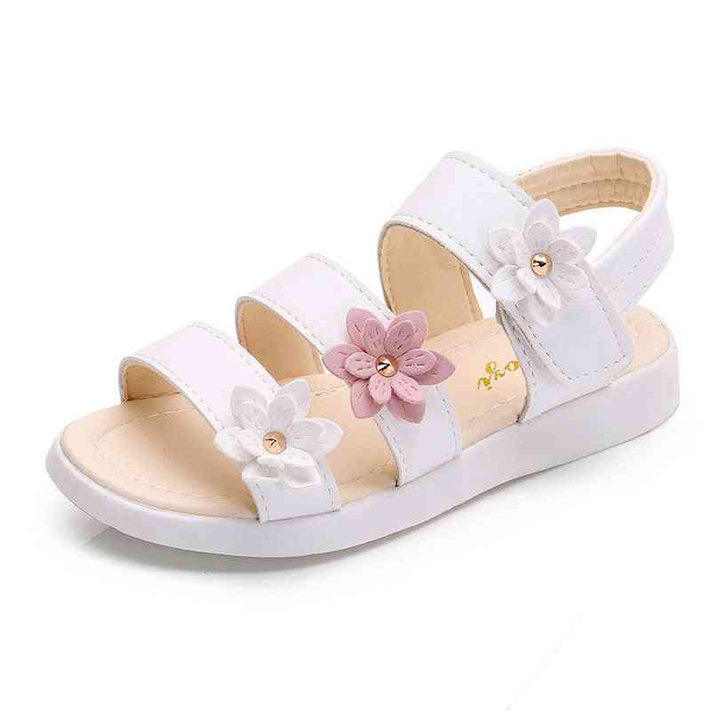 Girls Sandals, Gladiator Flowers- Sweet Soft's Beach Shoes
