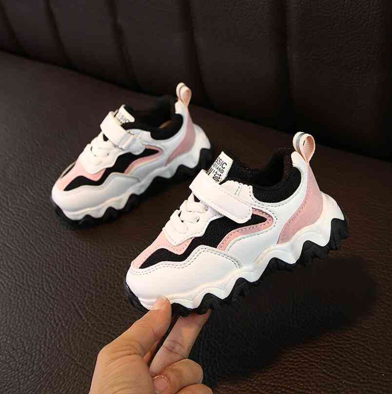 Scarpe da ginnastica per bambini scarpe sportive, scarpe da ginnastica per il tempo libero per bambini scarpe da basket da corsa traspiranti casual - rosa / 21