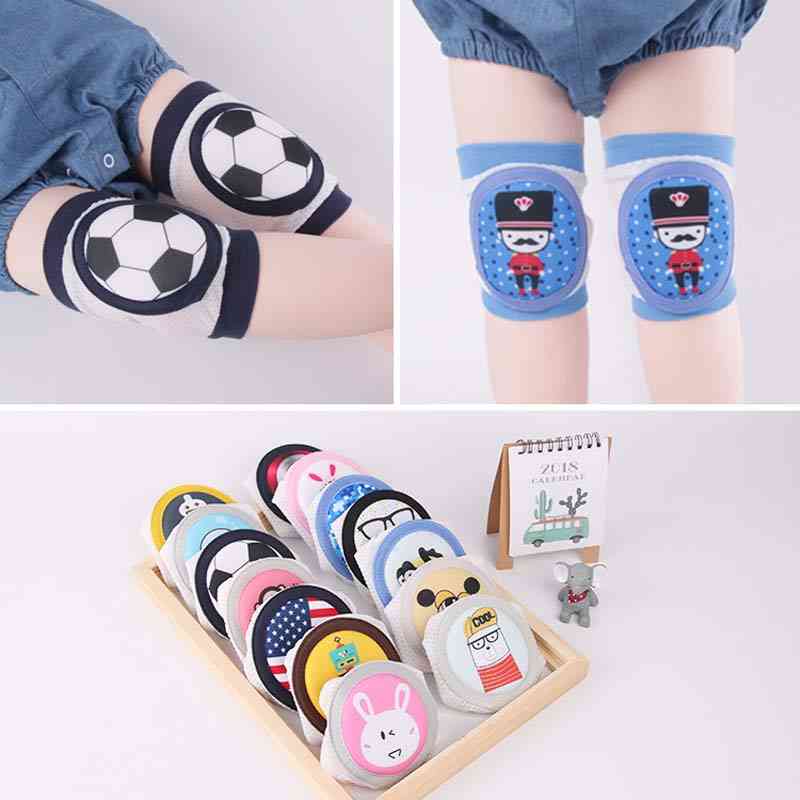 Cartoon Pattern Knee Pads, Crawling Elbow Protector For Kids
