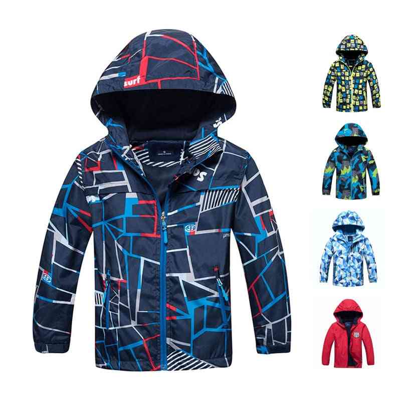Waterproof And Windproof, Warm Polar Fleece-hoodie Jacket For Kids