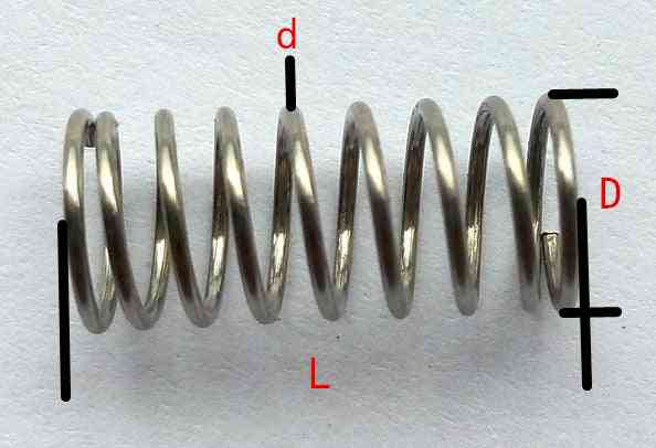 Alambre de acero inoxidable de 15 mm a 50 mm para resorte de compresión micro pequeño - 25 mm