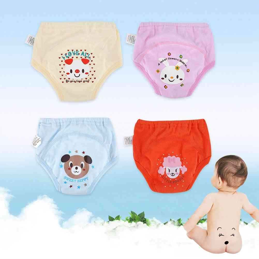 Pantalones de entrenamiento para bebés reutilizables de 4 capas (pañal de tela de algodón) - 13 a 14 kg
