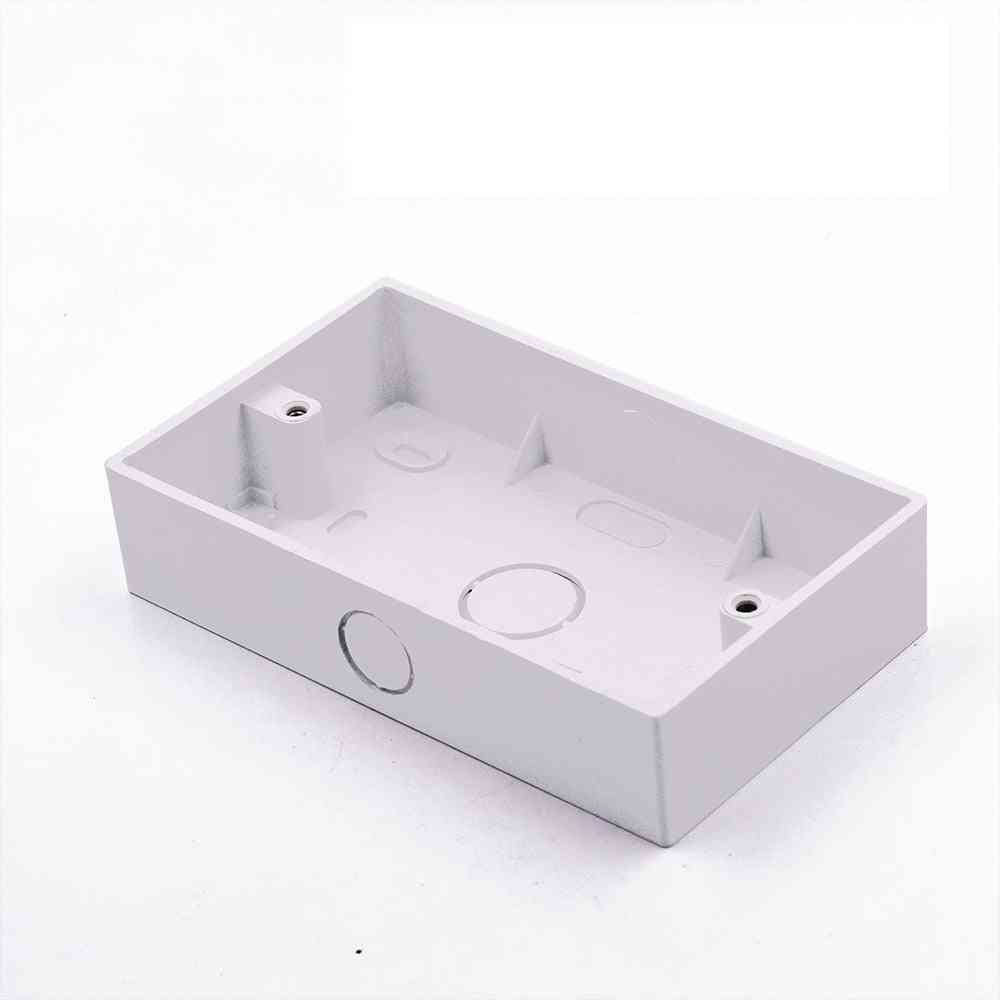 Delviz caixa de montagem externa para interruptor de parede padrão de 146 * 86 mm caixa de material de plástico tomada de parede caixa de junção de parede externa (branco)