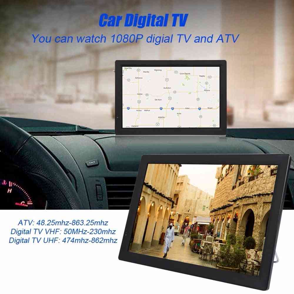 Abkt-d14 14 pouces hd portable dvb-t2 télévision analogique numérique atsc, mini petite voiture support de télévision mp4 ac3 hdmi moniteur pour ps4 (ue -