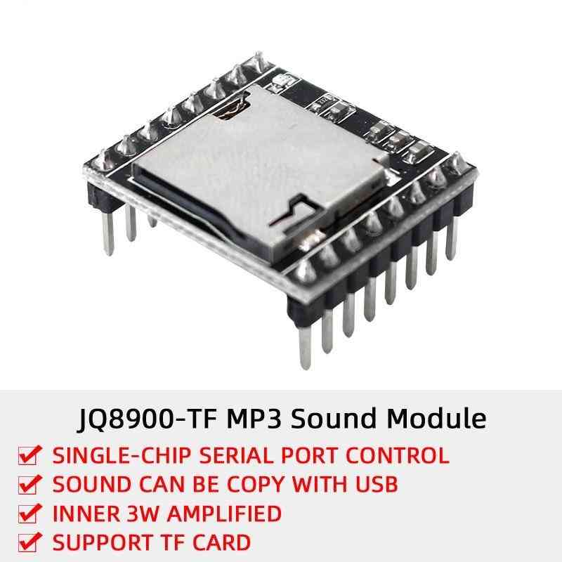 Mini mp3-spiller modul stemmekodekort, u-disk io / seriell port med tf-kort