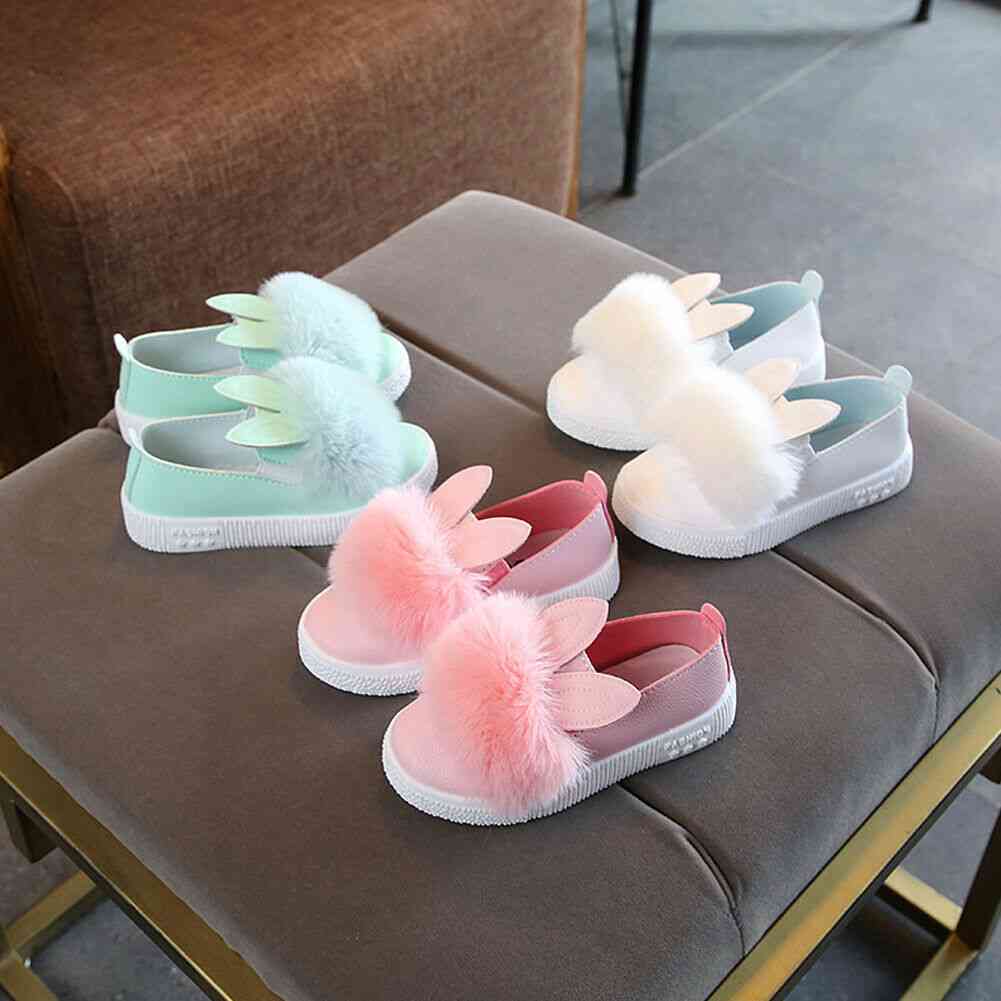 Moda scarpe per bambini - simpatico modello di coniglio animale peluche, scarpe da bambino con suola morbida antiscivolo - calzature per bambina infantile soffice del fumetto - verde / 0-6 mesi