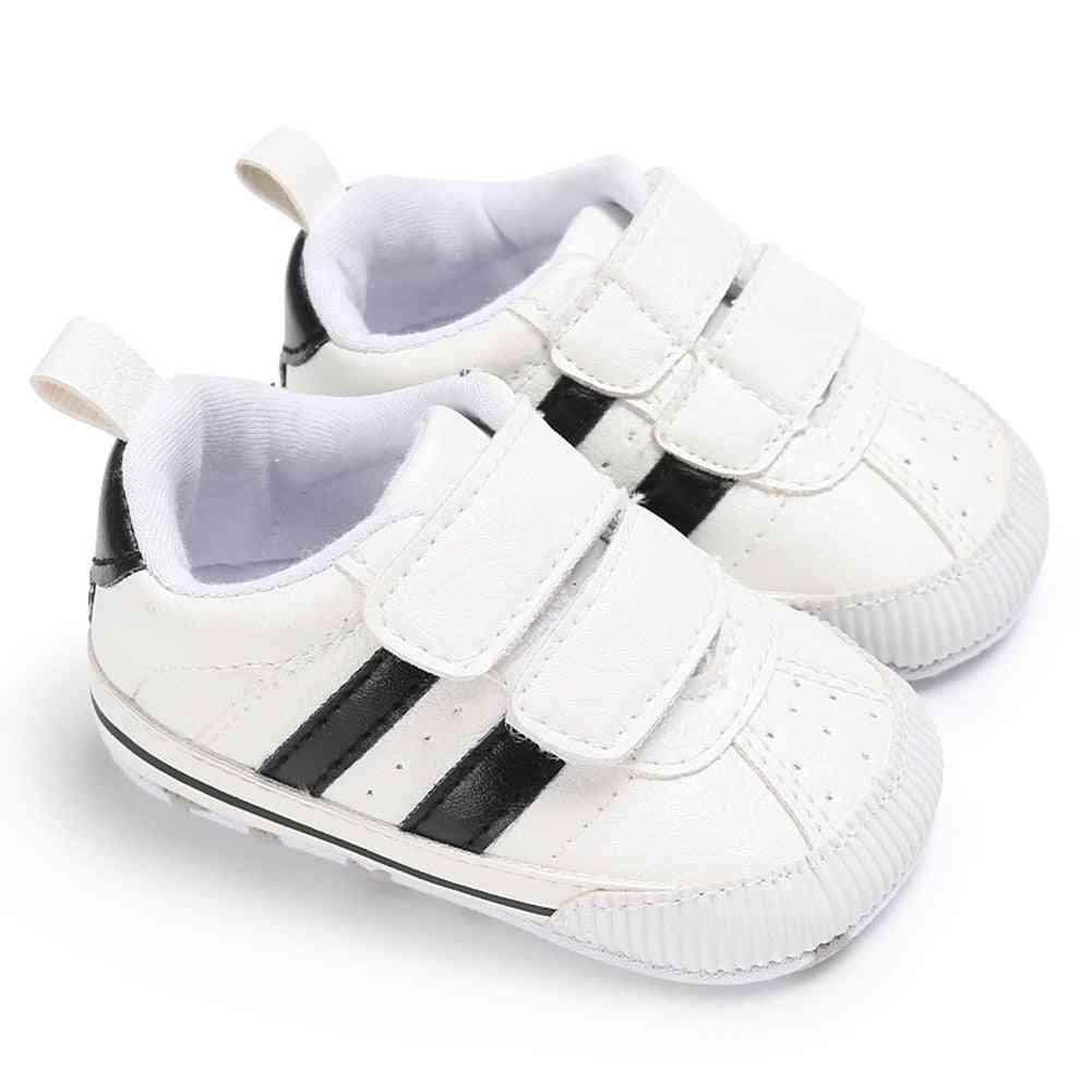 Soft Sole, Hook Loop Prewalker Sneakers-non-slip Crib Shoes