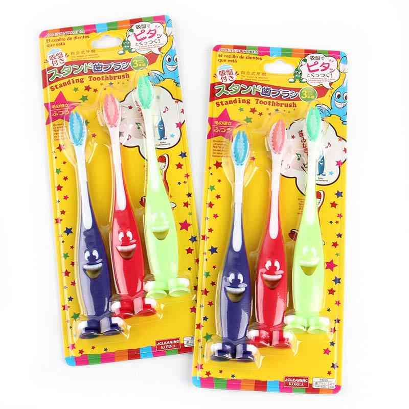 Ultra Soft Bristles -cartoon Smile Antibacterial Toothbrush For