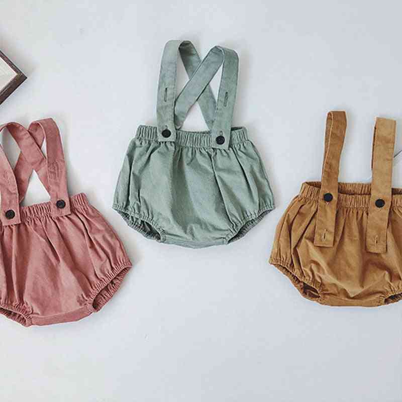 Baby & Korean Bloomers, Lovely Strap Overalls Fashion Solid Fall Bottons