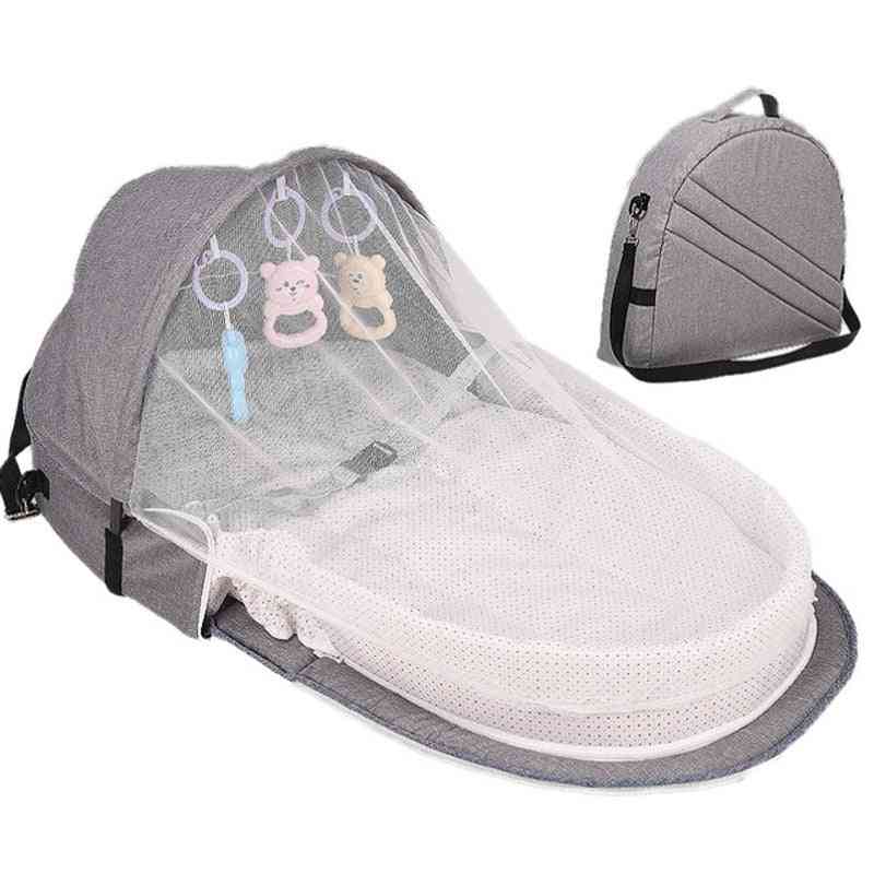 Portable And Foldable Sun Protection/mosquito Net - Infant Sleeping Basket