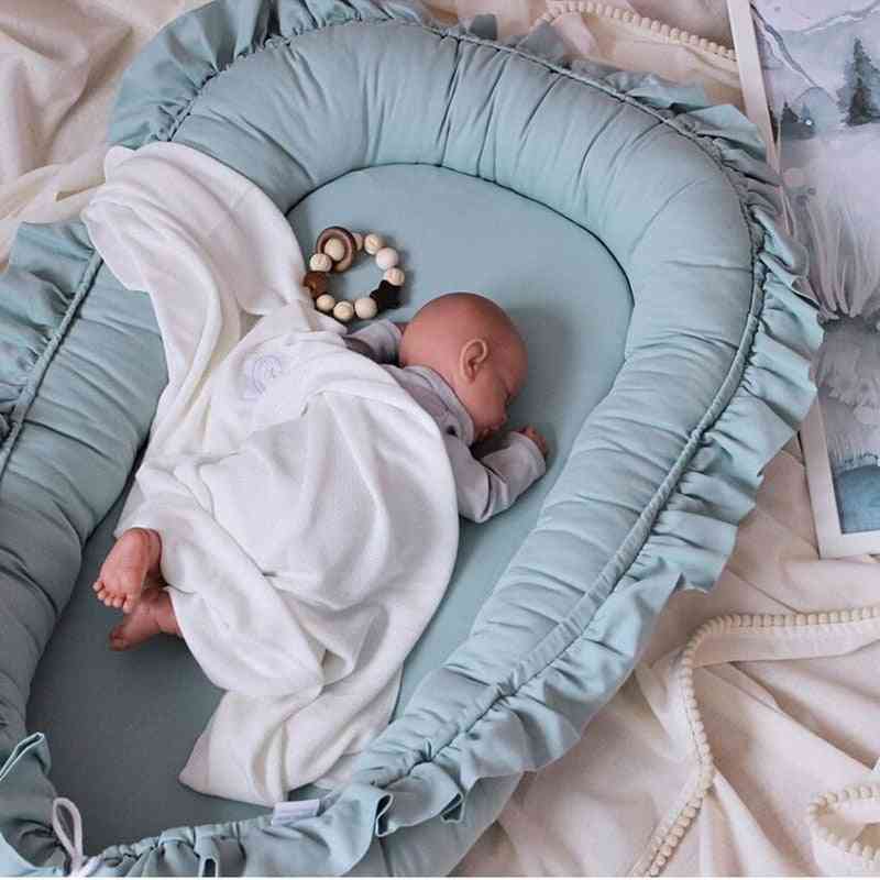 Removable Sleeping Nest For Baby Bed, Crib With Pillow