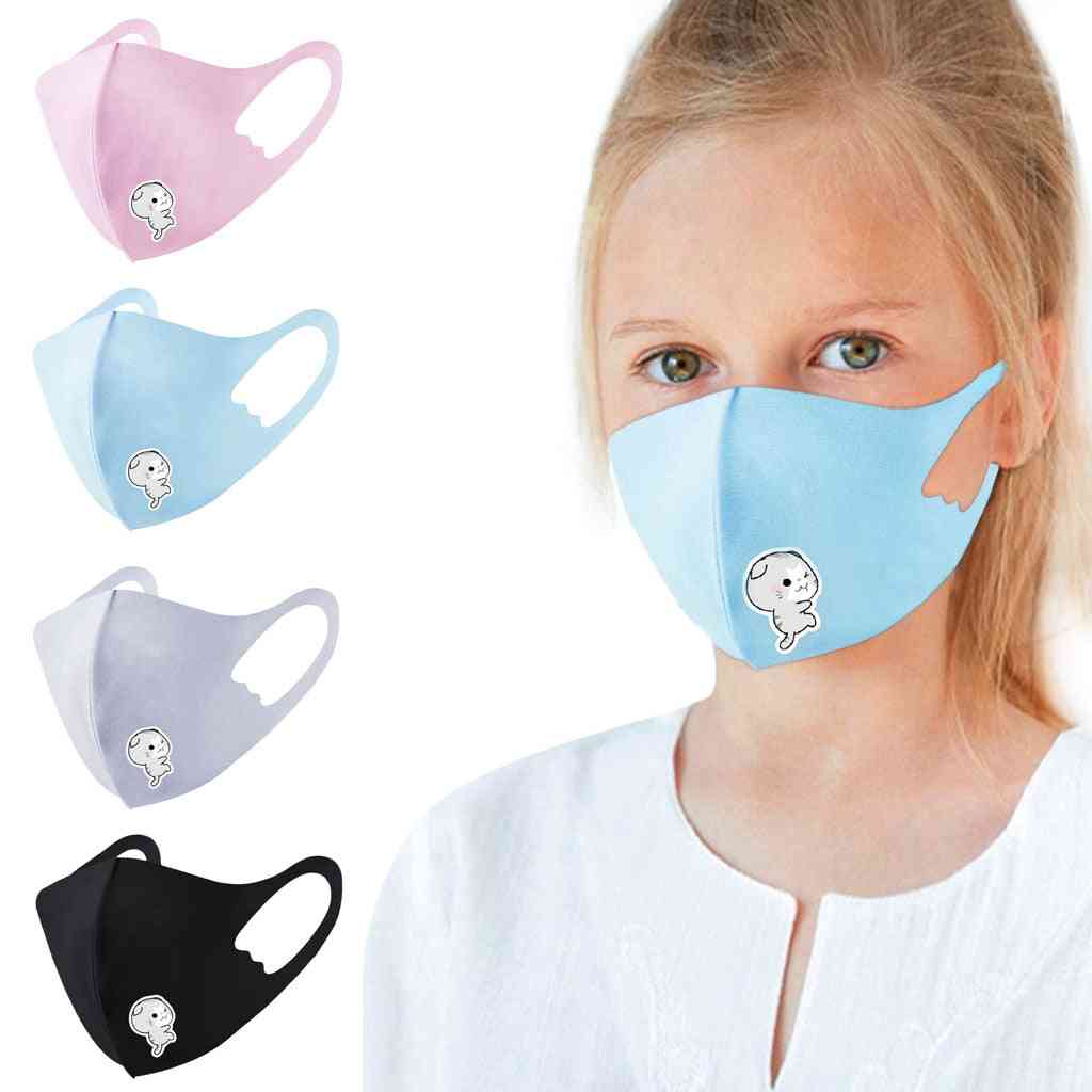 Boy & Girl Cotton Washable Adjustable Filter Cartoon Mask