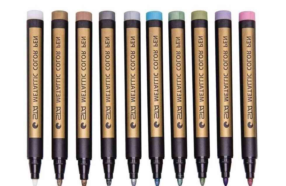 Metallic Paints Pens, Permanent Writing Markers