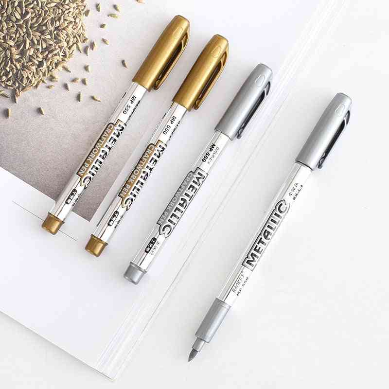 Metallic Waterproof Permanent Paint Marker Pens -for Craftwork