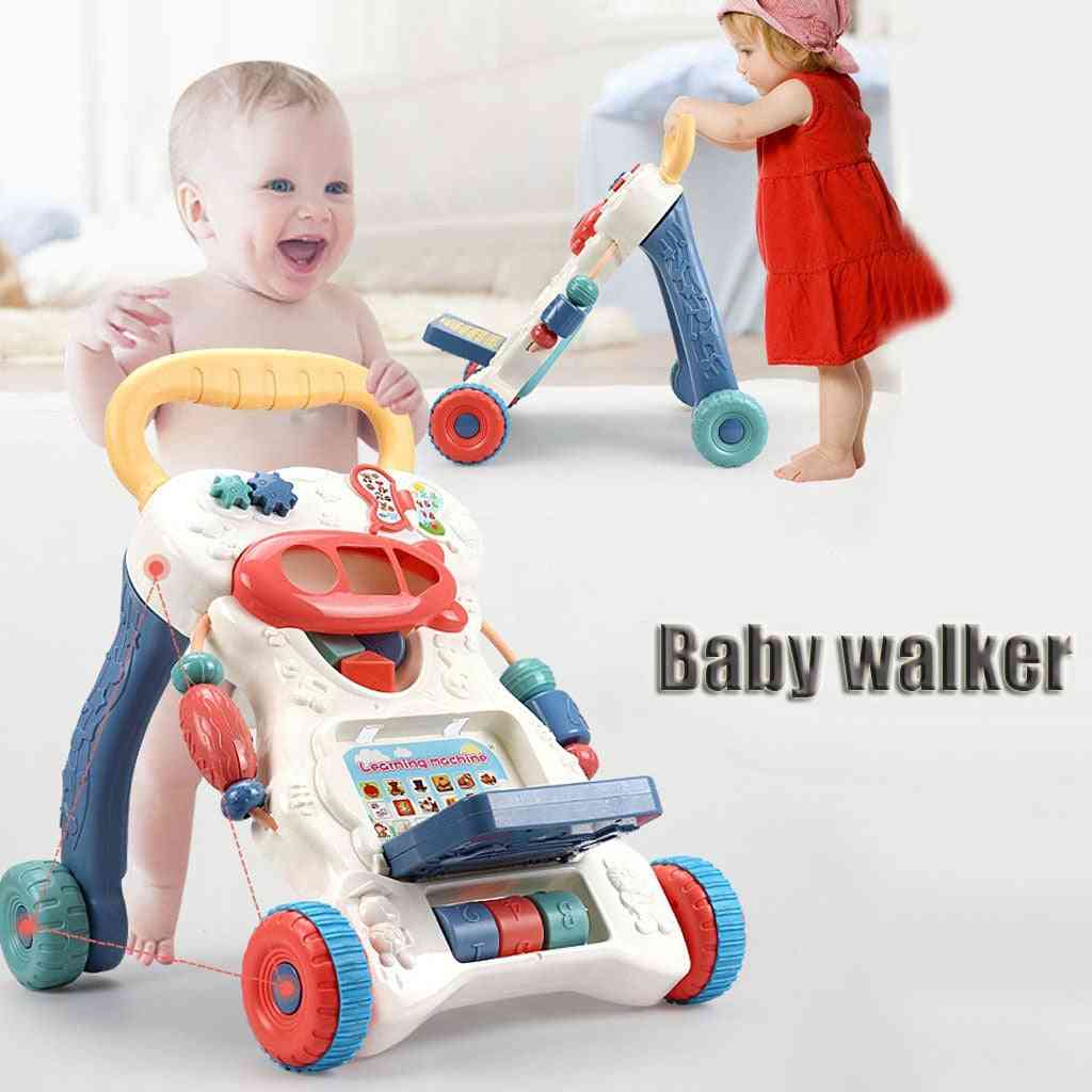 Four-wheel Balance Baby, Stroller Walker, Multifunctional Anti-rollover For Learning Walk (multi)