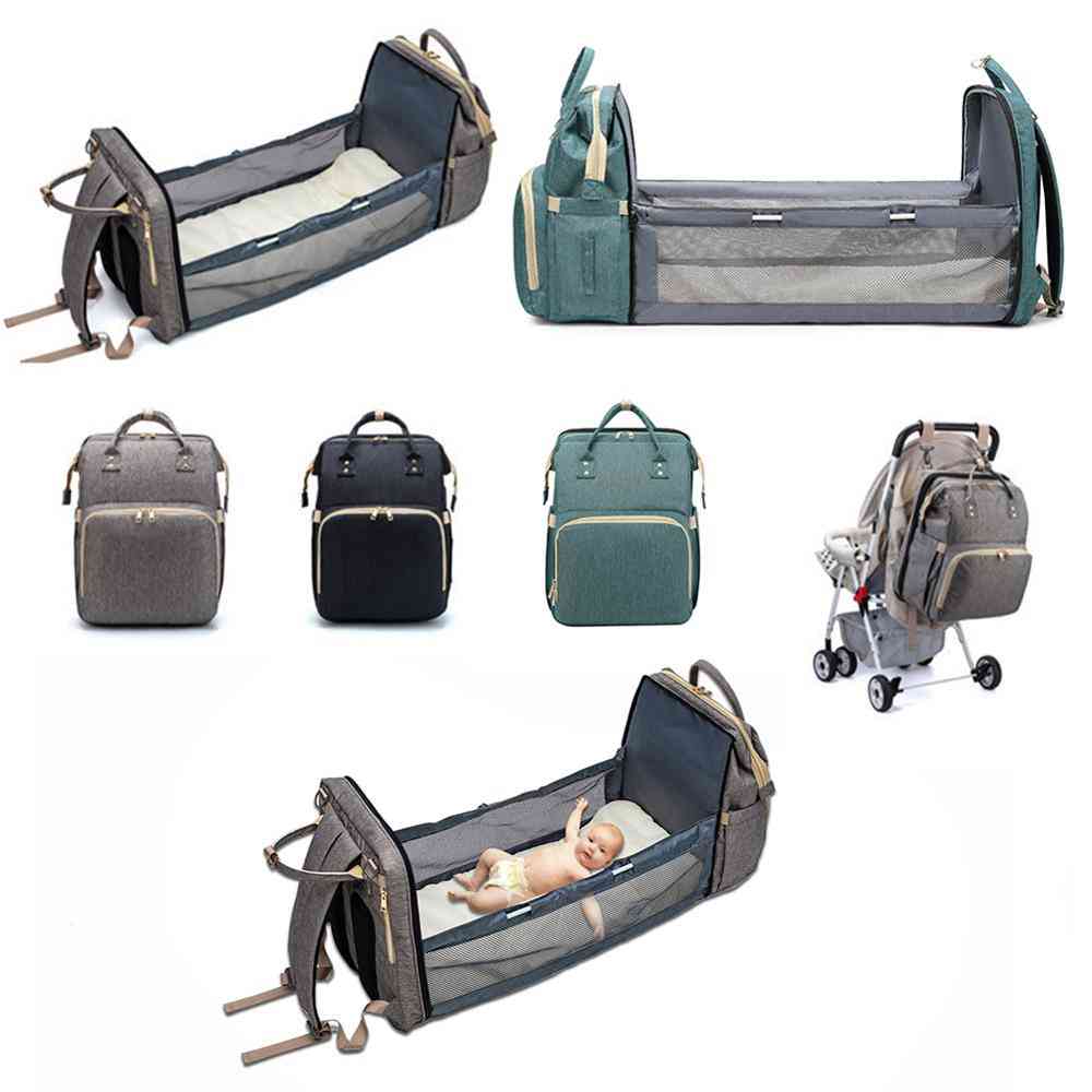 Baby Diaper Bag, Backpack With Bed Crib