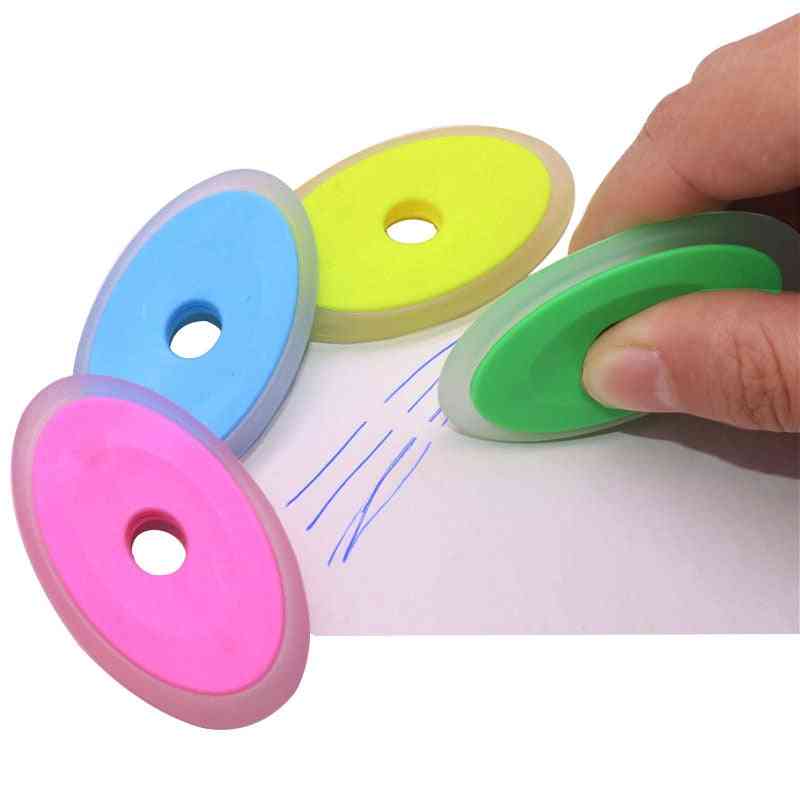 Special Elliptical Plastic Eraser For Student Stationery