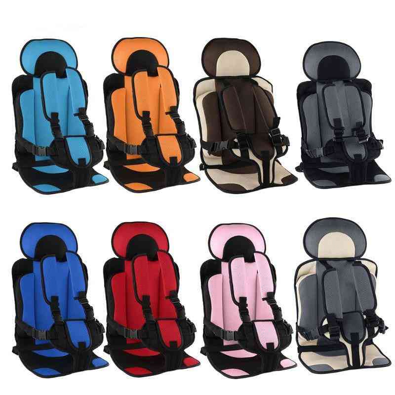 Child Safety Cushion With 5 Point Seat Belt During Travelling