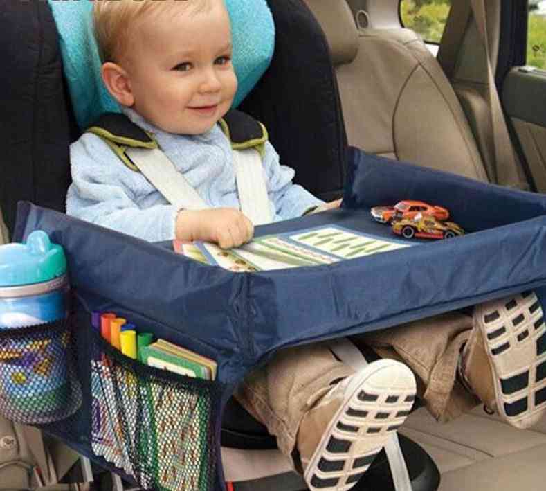 Kids Car Stroller Seat Tray Table With Strap