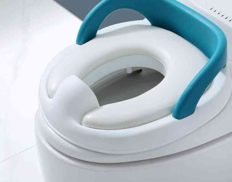 Soft Cushion Baby Toilet Seat With Handle Common Use