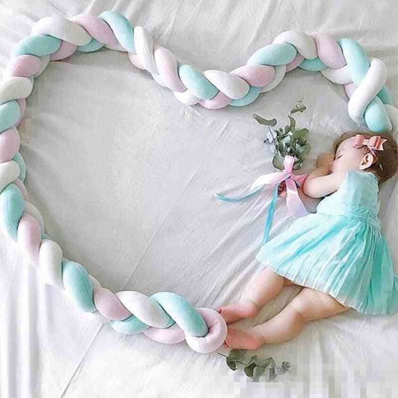 Novorojeni otroški pleteni vozel ročni odbijač, posteljnina za posteljico