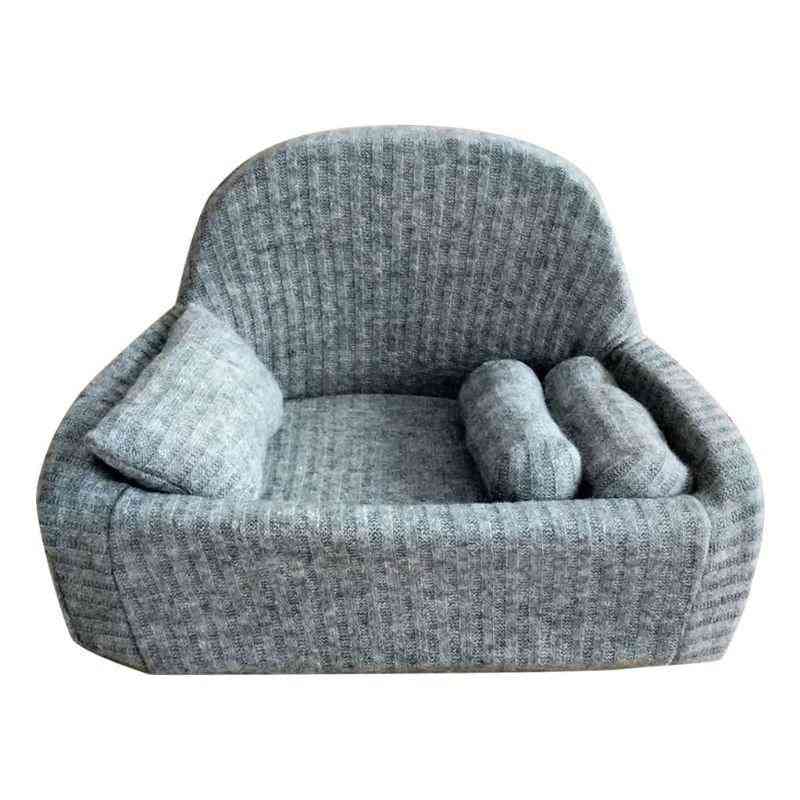 Recuzită de fotografie nou-născut bebeluș care prezintă canapea pernă set scaun decor