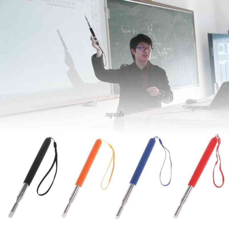 Stainless Steel Telescopic Teacher Pointer Whiteboard Pen, Professional Torch Teach Tools