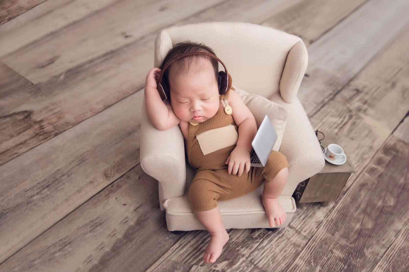 Baby fotografi rekvisita, mini bärbar dator