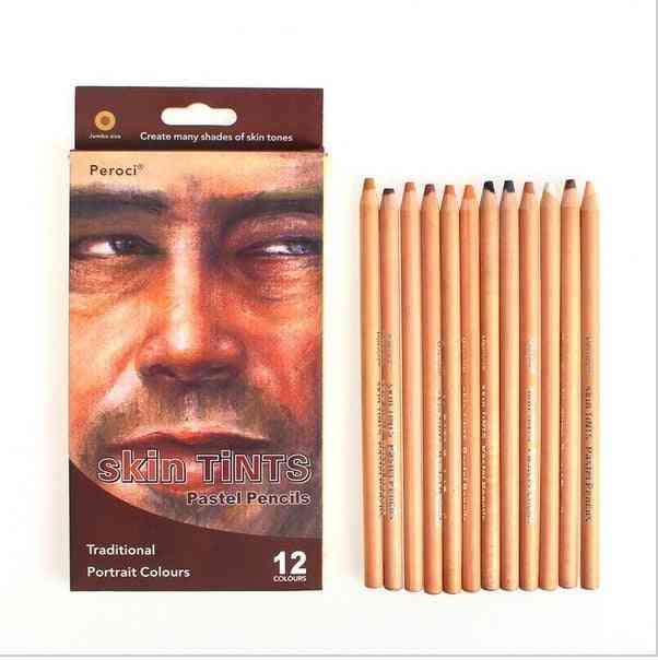 Skórka drewna, odcienie pastelowy ołówek do rysowania - profesjonalny ołówek do skóry -