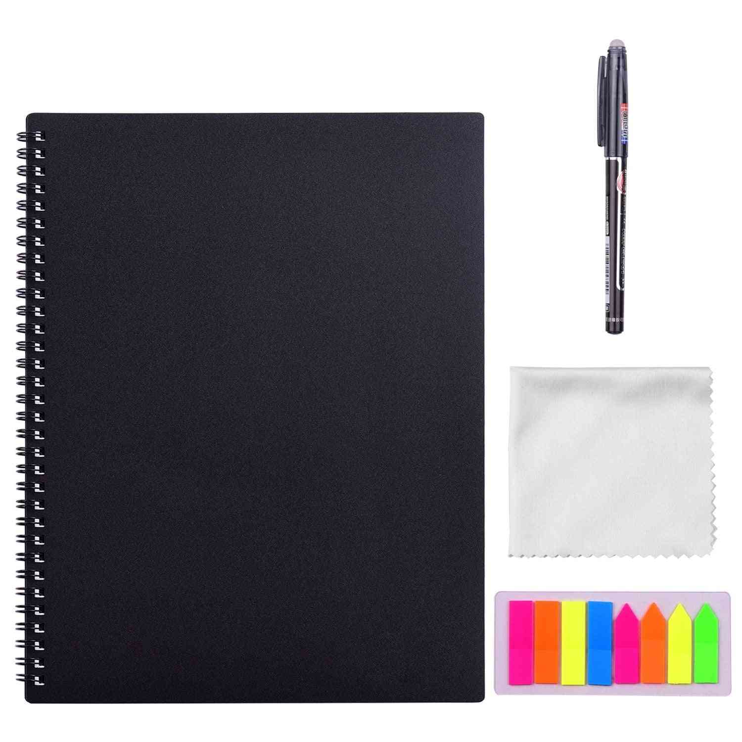 Erasable, Reusable Smart Notebook -a4 Size 20 Sheet With Pen