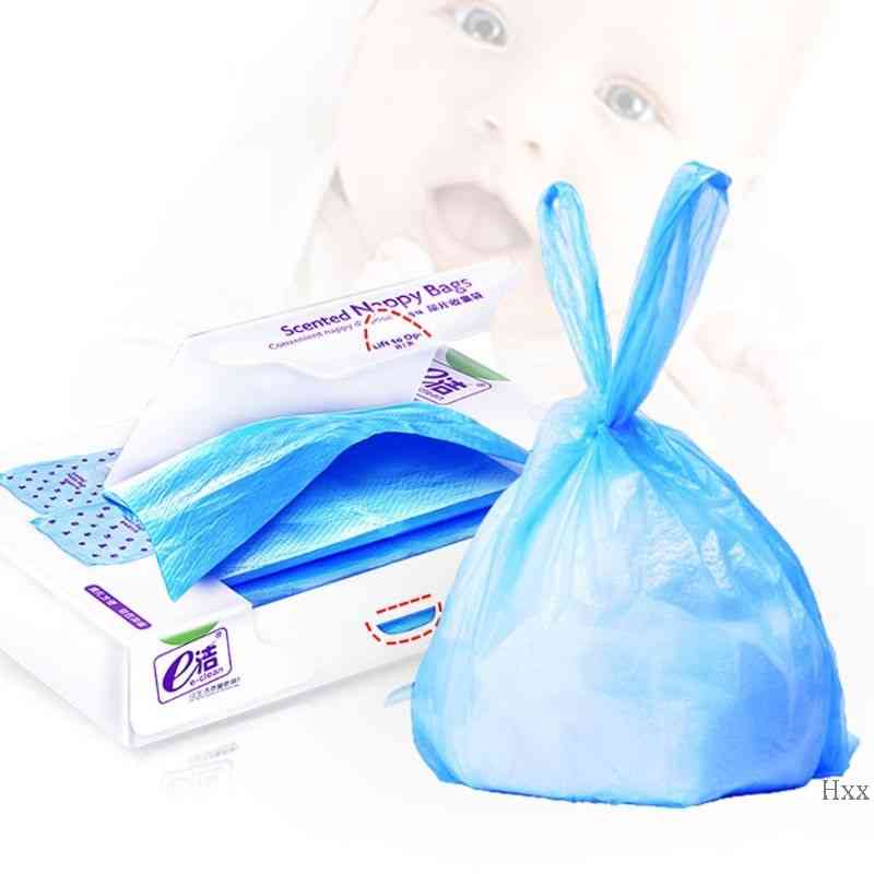 Eco Disposal Nappy Bags With Tie Handles