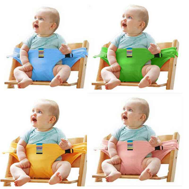 Baby Portable High Chair Booster, Safety Seat Strap