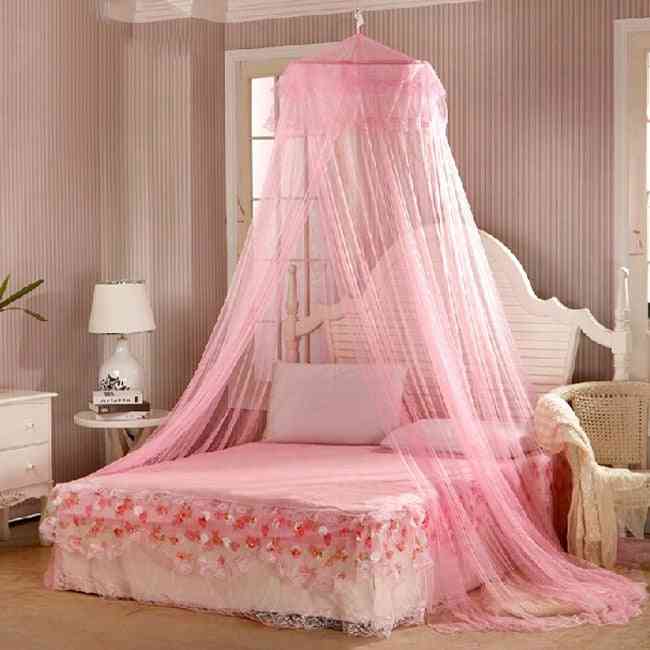 Elegant Lace Bed Canopy Mosquito Net- Hung Dome