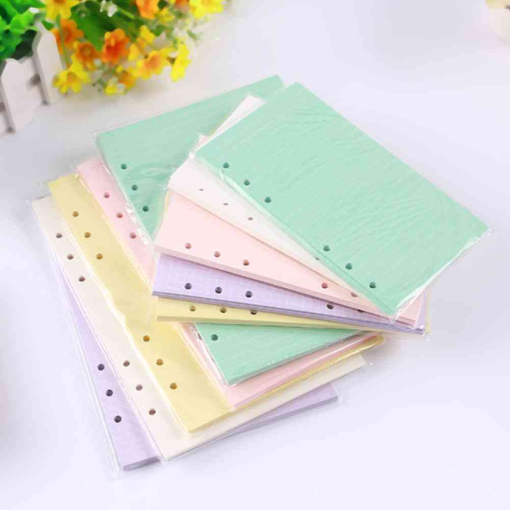 Loose Leaf Papers With 6-hole Punched For A5/a6 Binder Notebook