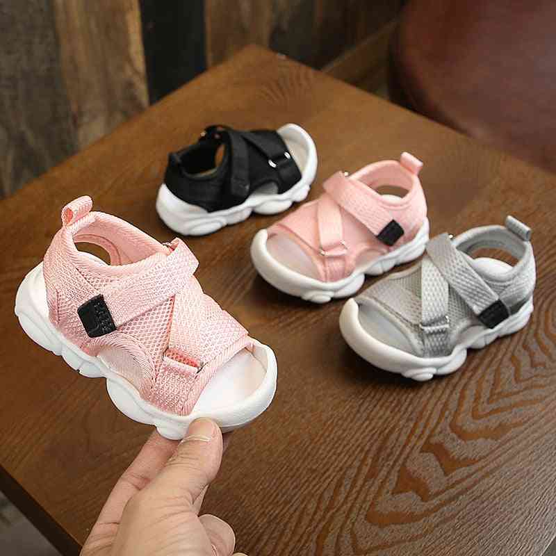 Canvas Infant Girl Sandals, Summer Walking Shoes, Newborn Sneaker