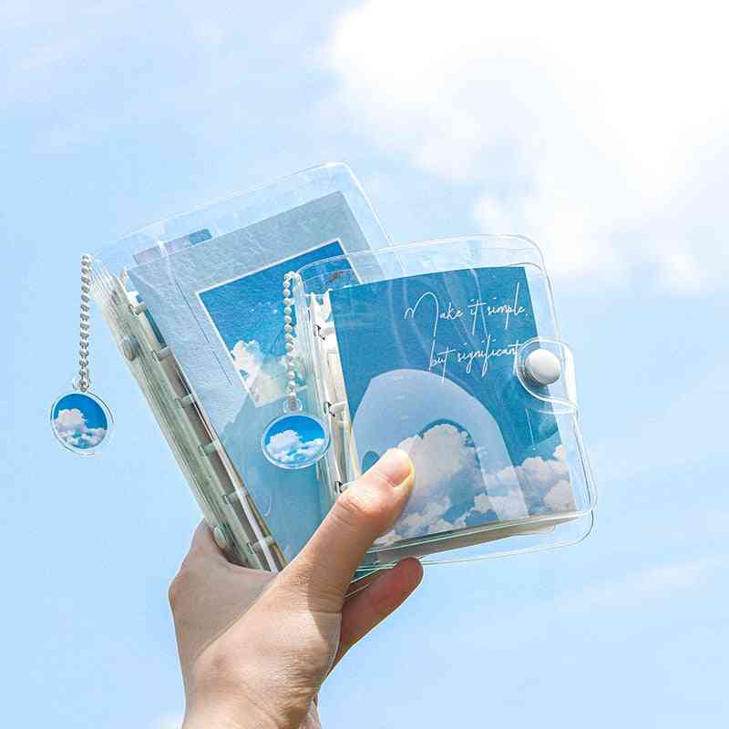 2 design av mini løvblad håndbok sett med akryl anheng