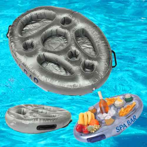 Inflatable Spa Bar Hot Tub, Pool Floating Drinks And Food Holder Tray